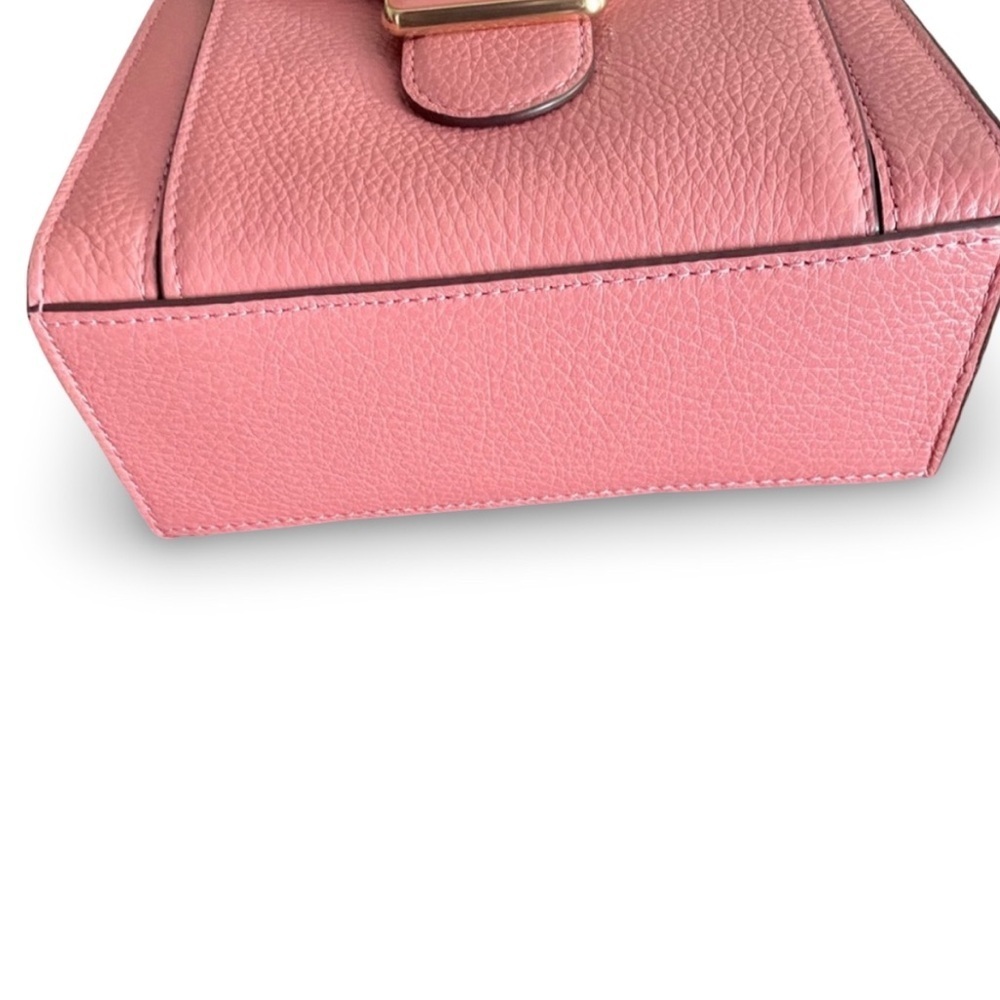 Coach Mini Pepper Crossbody Pebbled Leather Bag Crossbody | Taffy | C6778 - Picture 8 of 16